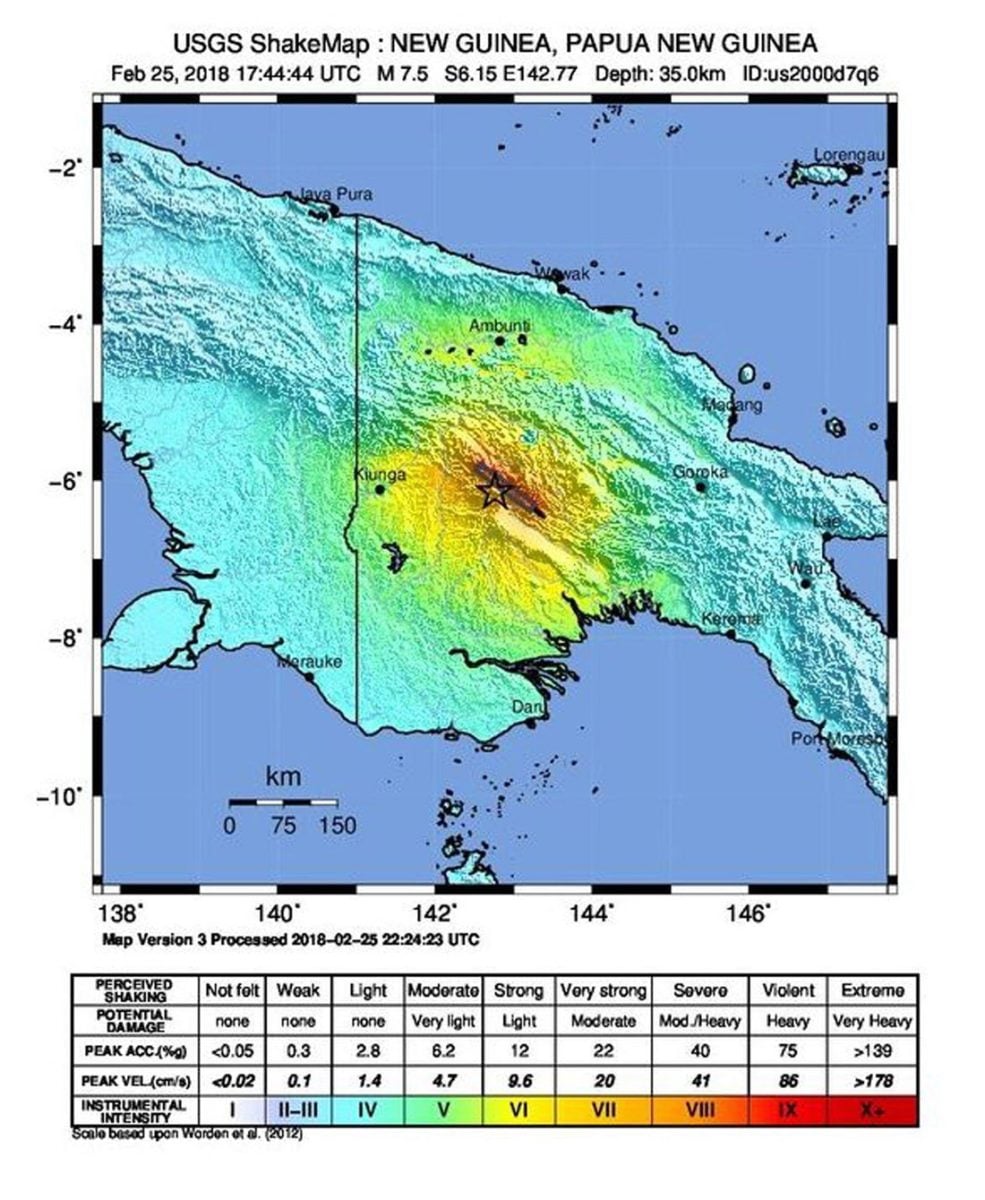 Papua Nuova Guinea devastata dal terremoto – Foto