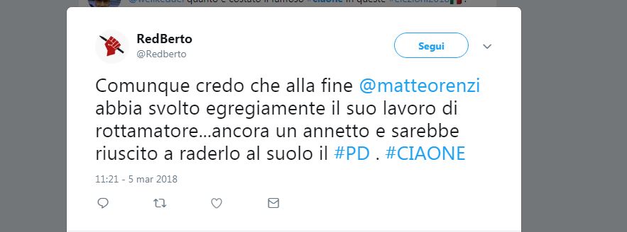 Elezioni politiche: le reazioni del giorno dopo sui social network Elezioni politiche: le reazioni del giorno dopo sui social network