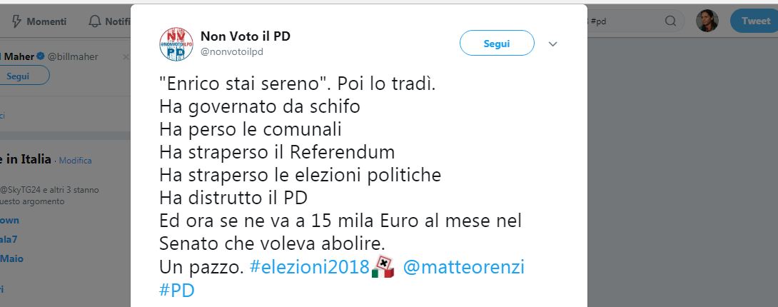 Elezioni politiche: le reazioni del giorno dopo sui social network Elezioni politiche: le reazioni del giorno dopo sui social network