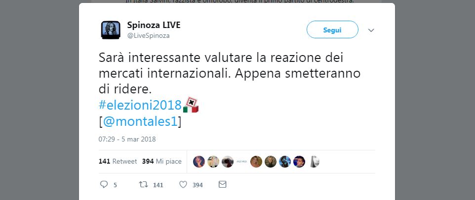 Elezioni politiche: le reazioni del giorno dopo sui social network Elezioni politiche: le reazioni del giorno dopo sui social network
