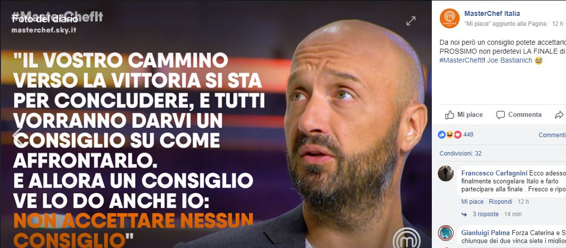 MasterChef: ecco chi sono i tre finalisti MasterChef: ecco chi sono i tre finalisti