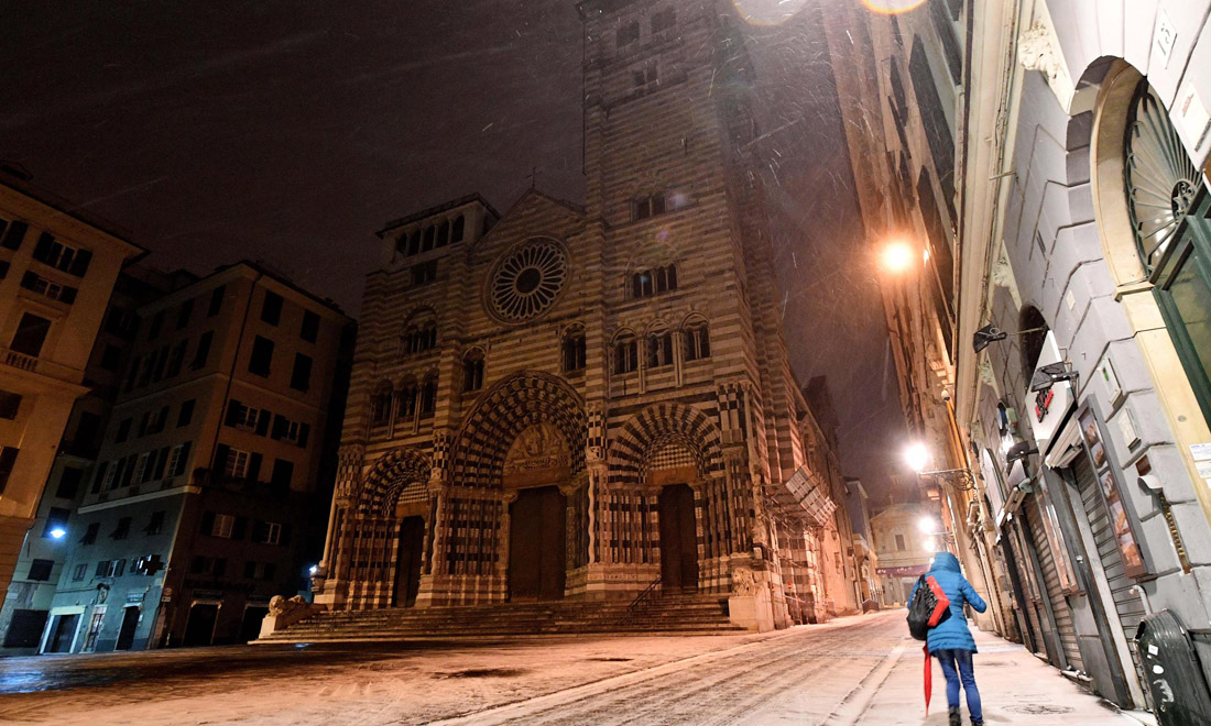 Maltempo: Milano, Genova, Roma e mezza Italia sotto la neve – Foto