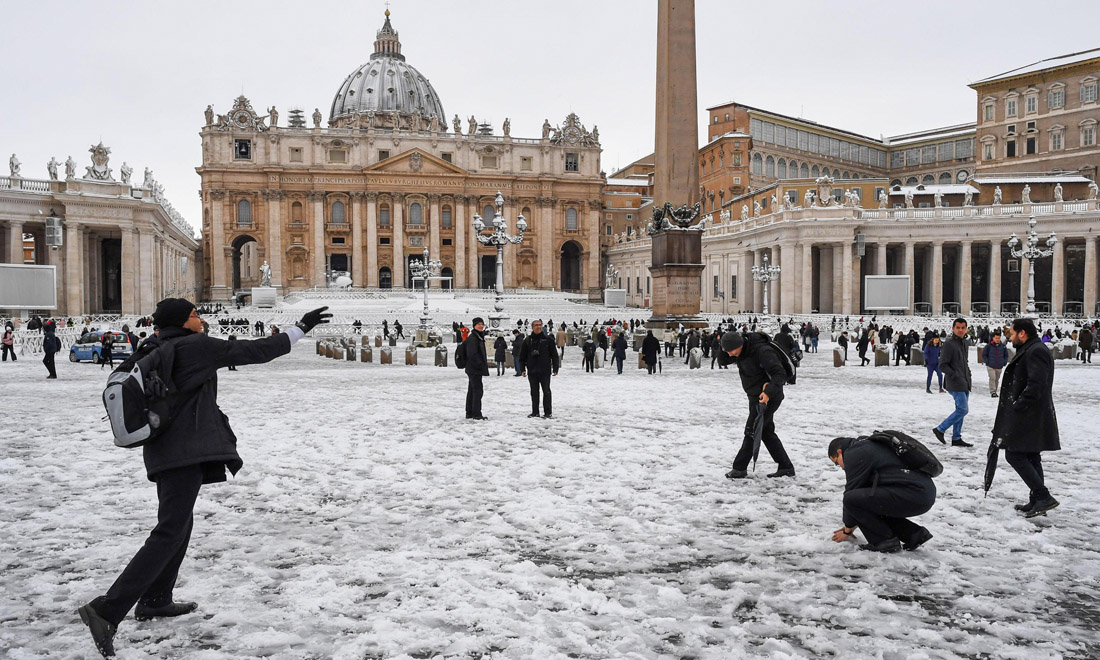 Maltempo: Milano, Genova, Roma e mezza Italia sotto la neve – Foto