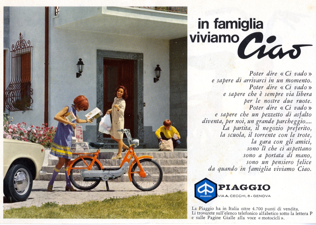1968: l’anno del Piaggio “Ciao” – la storia e le foto 1968: l’anno del Piaggio “Ciao” – la storia e le foto