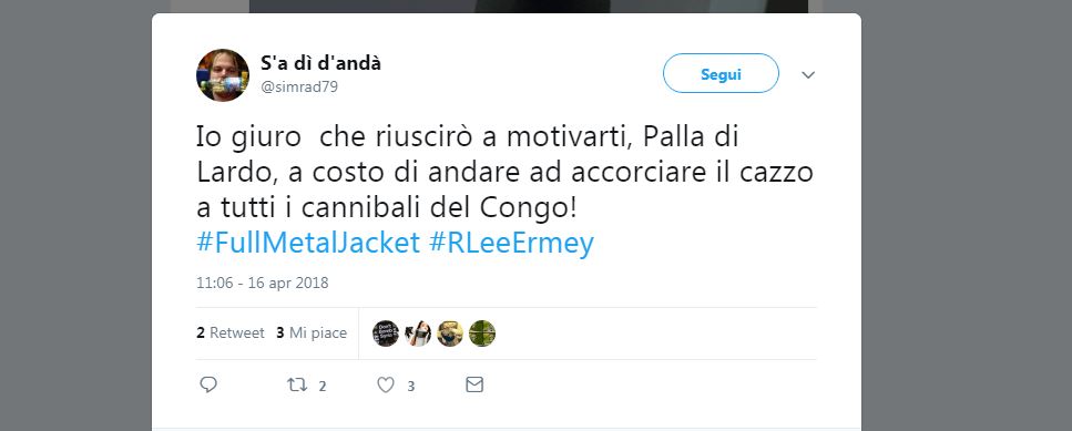 Ecco come i social network ricordano il Sergente Hartman Ecco come i social network ricordano il Sergente Hartman