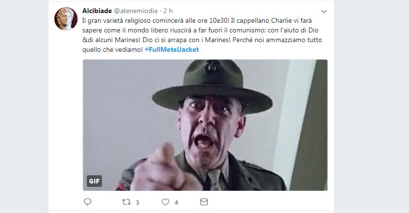 Ecco come i social network ricordano il Sergente Hartman Ecco come i social network ricordano il Sergente Hartman