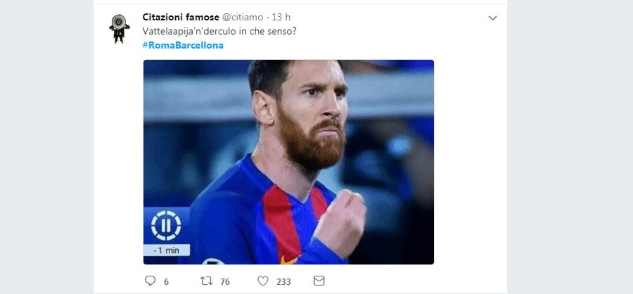 Come i social network hanno celebrato l’impresa della Roma