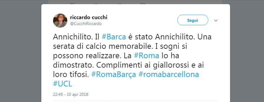 Come i social network hanno celebrato l’impresa della Roma