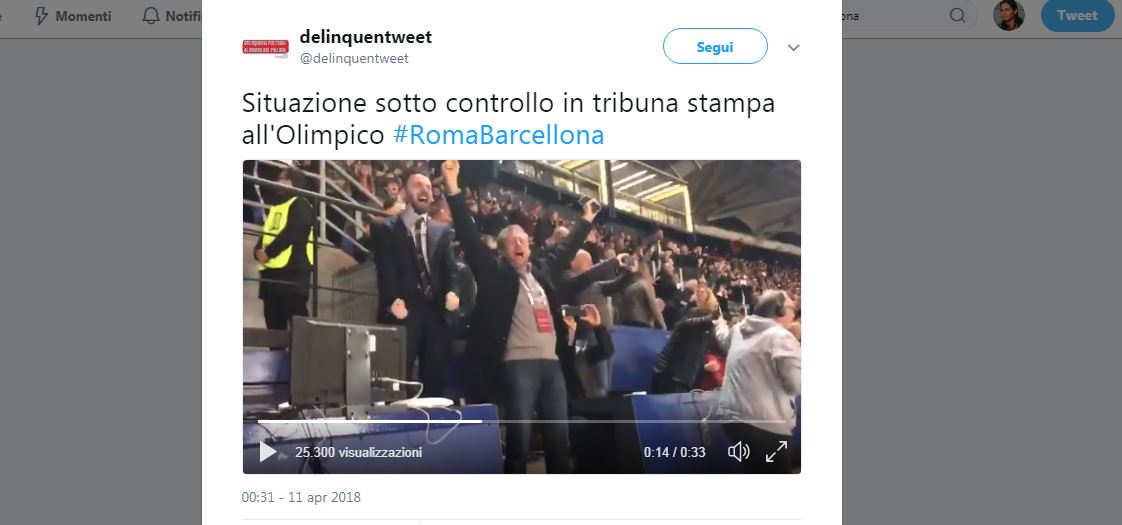 Come i social network hanno celebrato l’impresa della Roma