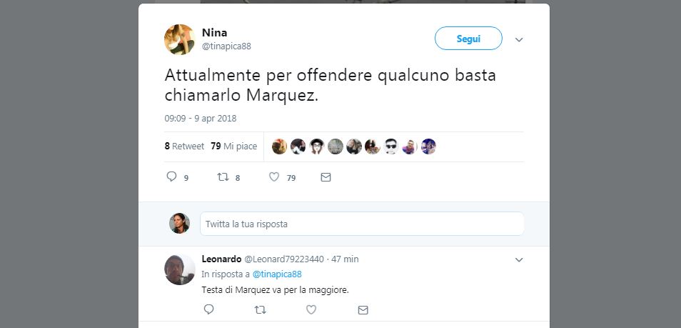 Le reazioni social allo scontro Rossi-Marquez Le reazioni social allo scontro Rossi-Marquez