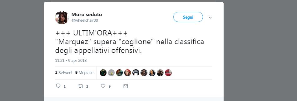 Le reazioni social allo scontro Rossi-Marquez Le reazioni social allo scontro Rossi-Marquez