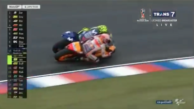 Marquez e Rossi, incidente in Argentina nella MotoGp. Spagnolo penalizzato | video