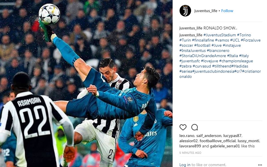Cristiano Ronaldo show: il gol in rovesciata alla Juve scatena i social network Cristiano Ronaldo show: il gol in rovesciata alla Juve scatena i social network