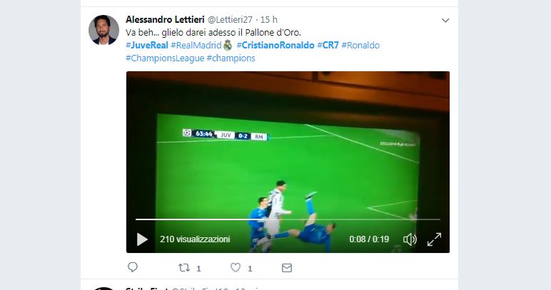 Cristiano Ronaldo show: il gol in rovesciata alla Juve scatena i social network Cristiano Ronaldo show: il gol in rovesciata alla Juve scatena i social network