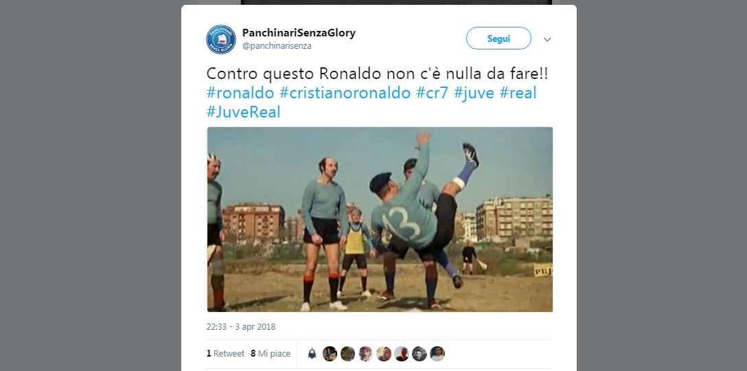 Cristiano Ronaldo show: il gol in rovesciata alla Juve scatena i social network Cristiano Ronaldo show: il gol in rovesciata alla Juve scatena i social network