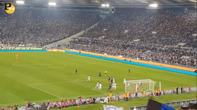 Lazio-Inter 2-3 il gol di Vecino visto dai tifosi allo stadio | video