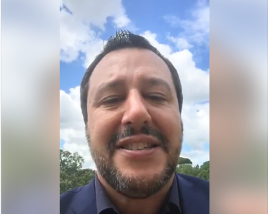 Salvini (video facebook): “Siamo vicini a chiudere. Ci attaccano perché hanno paura”