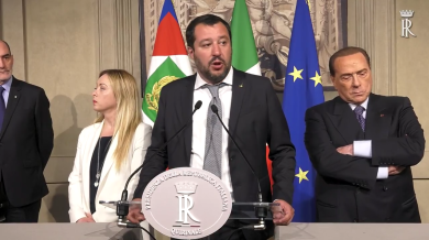 Consultazioni al Quirinale, le parole di Salvini per il centrodestra | video