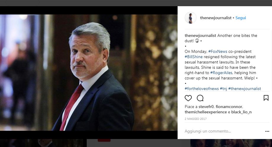 Bill Shine: dalle accuse di molestie sessuali alla Casa Bianca Bill Shine: dalle accuse di molestie sessuali alla Casa Bianca