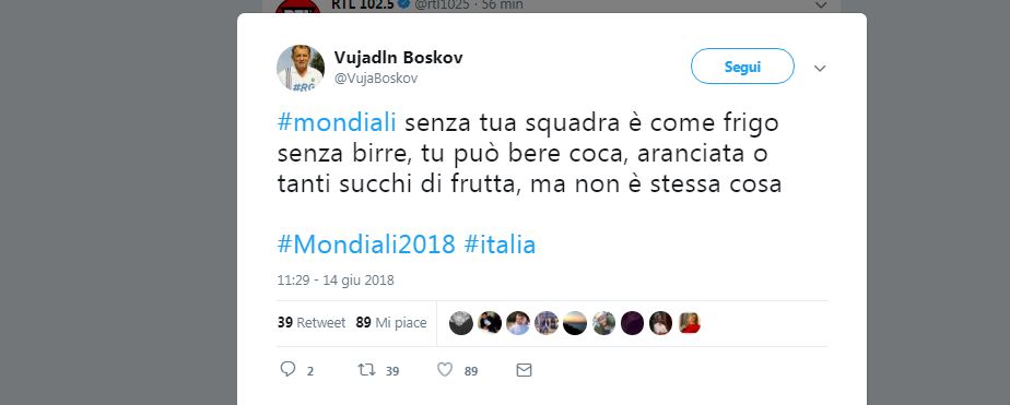 Mondiali 2018 al via senza l’Italia: i meme più divertenti Mondiali 2018 al via senza l’Italia: i meme più divertenti