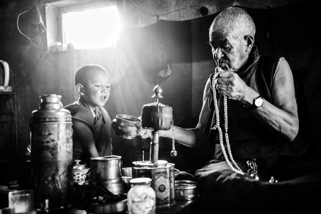 Il Ladakh in bianco e nero