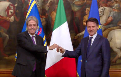 L’insediamento del Governo Conte a Palazzo Chigi