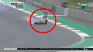 Pirro terribile caduta al Mugello, MotoGp | video
