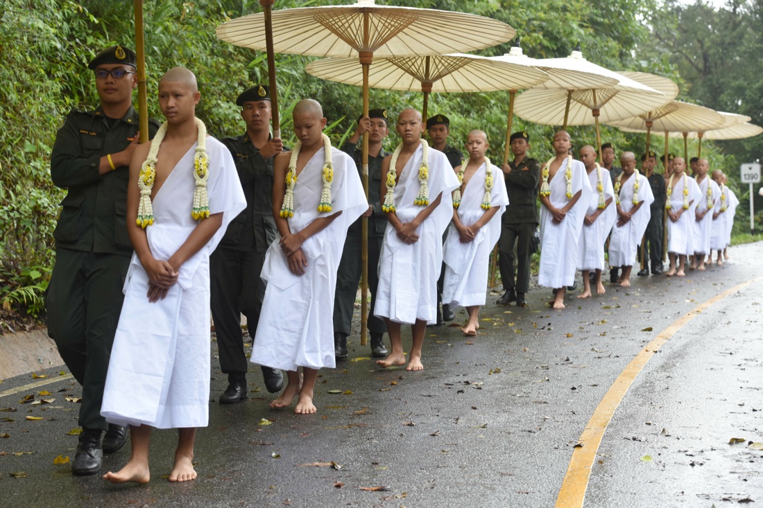 Thailandia: “I ragazzi della grotta” monaci buddisti per 9 giorni