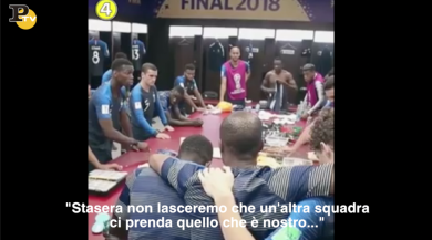 Il discorso di Pogba alla Nazionale di Francia negli spogliatoi prima della finale | video