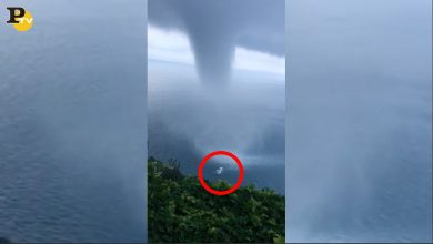 Tromba d’aria ad Amalfi sfiora una barca | video
