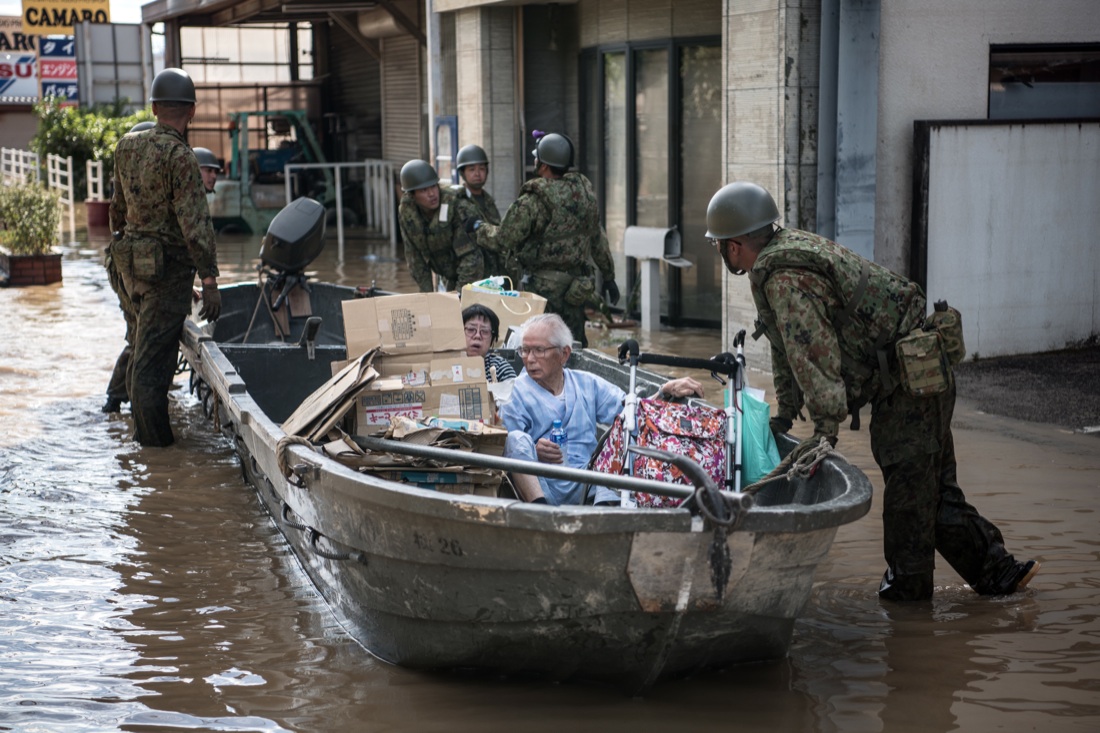 Giappone: le foto dell’alluvione