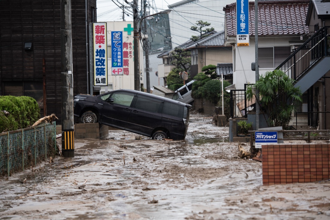 Giappone: le foto dell’alluvione