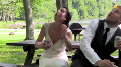 Dramma sfiorato durante il filmino del matrimonio