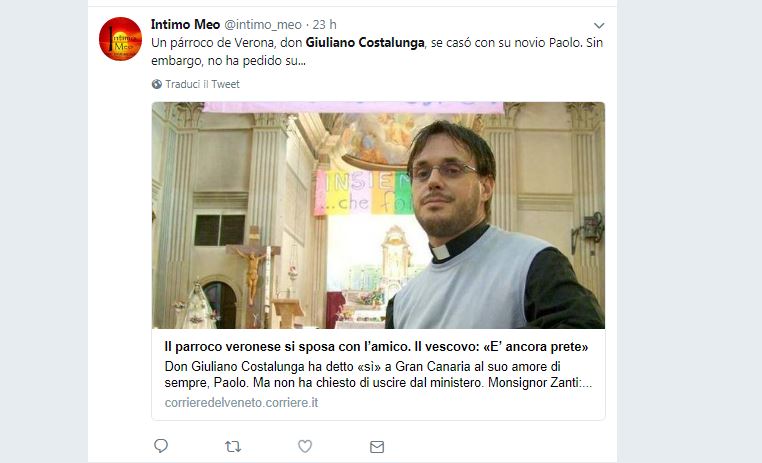 La vera storia di Don Giuliano, il prete gay sposo in Spagna