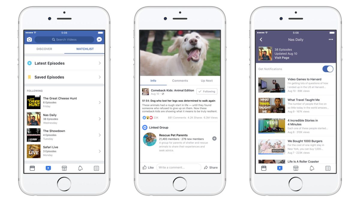 Facebook Watch arriva in Italia: cosa vedremo sulla Tv di Zuckerberg