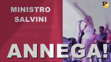Matteo Salvini, annega! Lo slogan ad una manifestazione a Catania | video