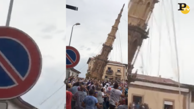 Il crollo del “carro a Fontanarosa” | video