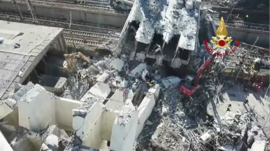Crollo Genova: i lavori al Ponte Morandi | video drone