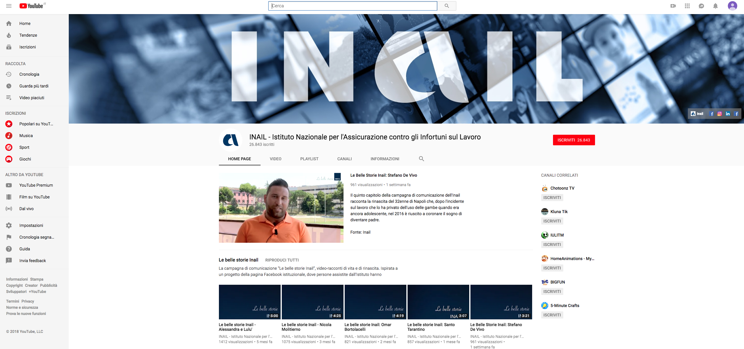Inail sempre più social: primo fra le istituzioni pubbliche Inail sempre più social: primo fra le istituzioni pubbliche