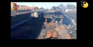 Esplosione in tangenziale: le telefonate ai soccorritori