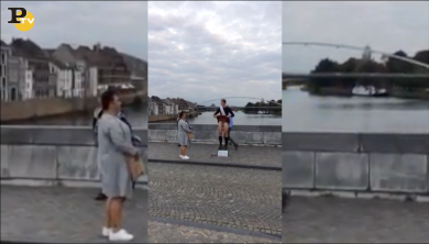 Lo “scherzo” dello scozzese con il kilt | video