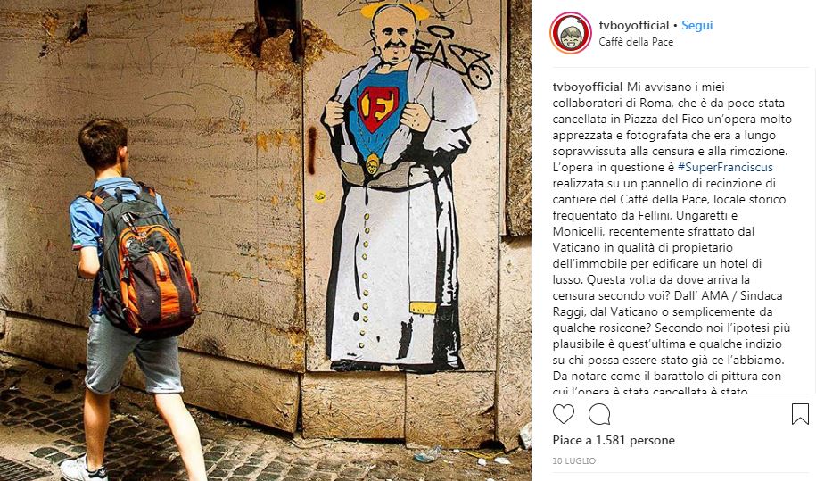 Chi è TvBoy, il Banksy italiano Chi è TvBoy, il Banksy italiano