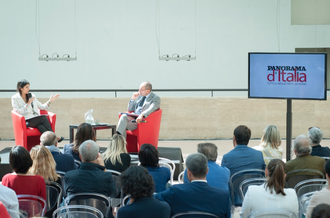 Virginia Raggi inaugura la tappa di Panorama d’Italia a Roma