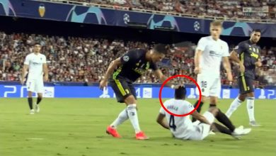 Il fallo da espulsione di Cristiano Ronaldo a Valencia | video