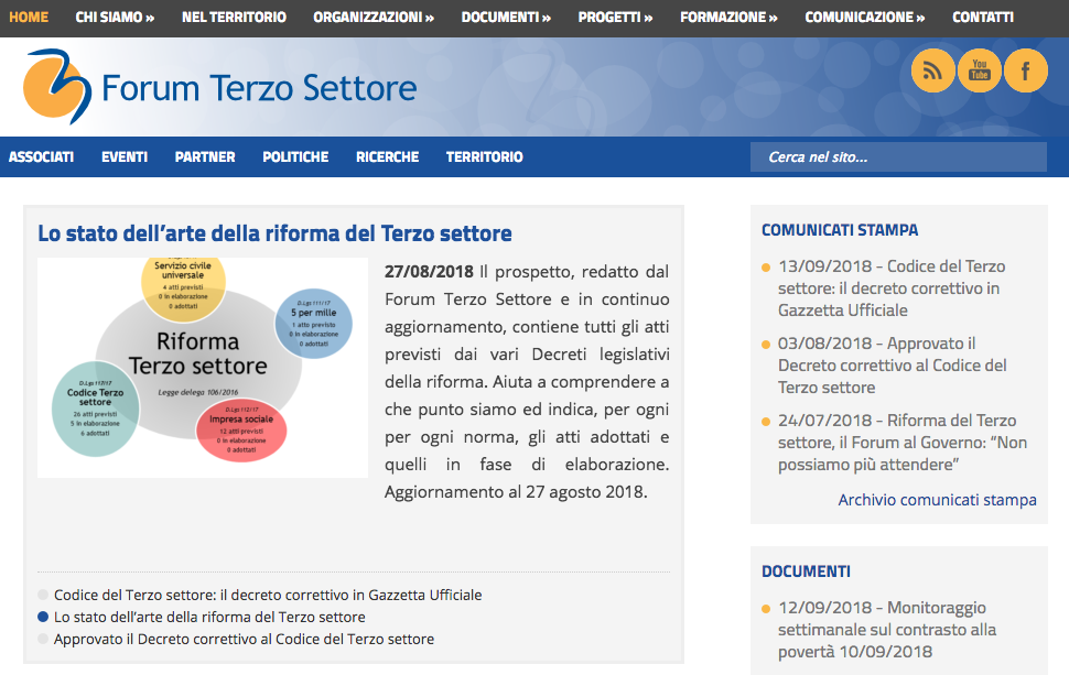 Forum Terzo Settore: pollice su per la riforma