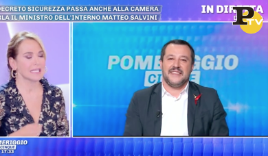 Matteo Salvini da Barbara D’Urso: ‘Lasciate in pace Elisa Isoardi’ | video