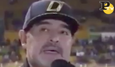 Maradona, l’intervista assurda: blackout per 20 secondi | video