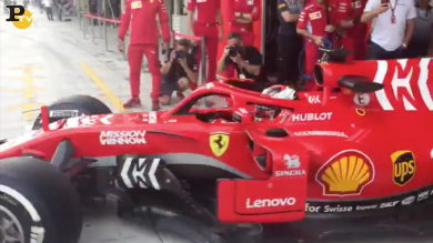 Charles Leclerc, primi giri su Ferrari ad Abu Dhabi | video