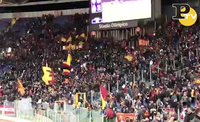 Roma-Real Madrid: i fischi della Curva Sud | video
