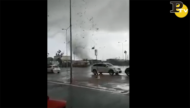 Tromba d’aria nel Salento, ingenti i danni | video